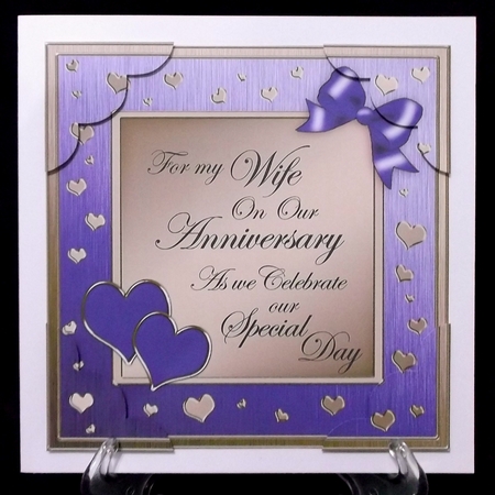 8x8 For My Wife on Our Anniversary Scalloped Corner by Suzi Cooper
