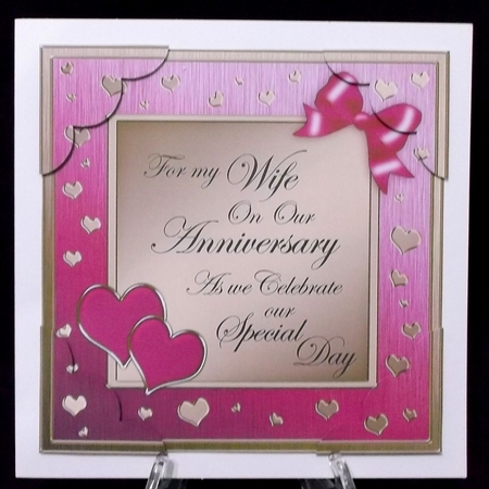 8x8 For My Wife on Our Anniversary Scalloped Corner by Suzi Cooper