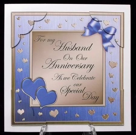 8x8 For My Husband on Our Anniversary Scalloped Corner by Suzi Cooper
