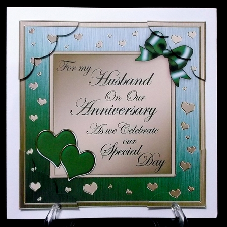 8x8 For My Husband on Our Anniversary Scalloped Corner by Suzi Cooper