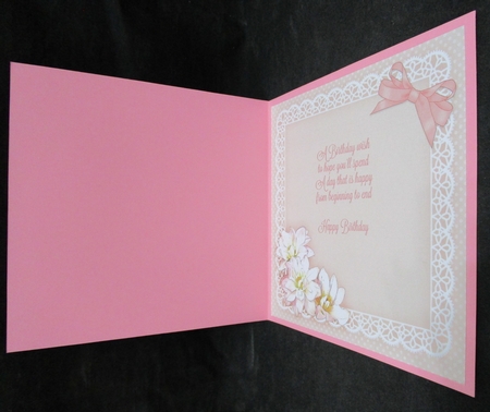 8x8 A Touch of Elegance Flowers Pearls and Lace matching insert by Suzi Cooper