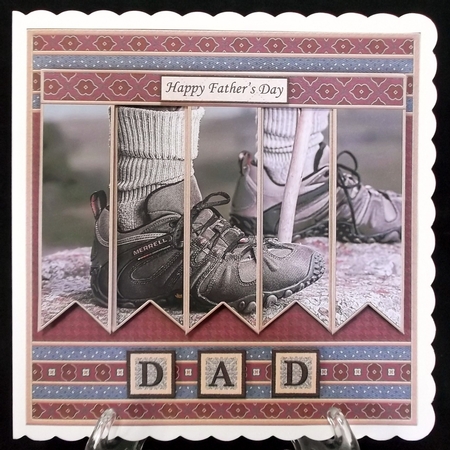 HIKING BOOTS 7.5 Alphabet and Age Quick Card Kit Create Any Name by Suzi Cooper