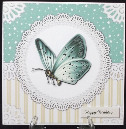 Butterfly In Lace Frame Mini Kit by Suzi Cooper