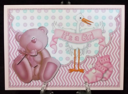 Envelop Card Its a Girl by Suzi Cooper