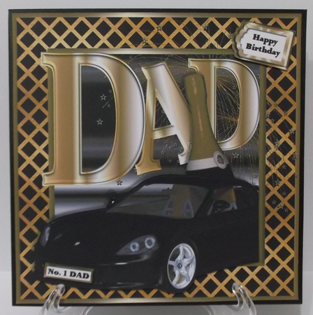 Special Celebration Sports Car - DAD by Suzi Cooper