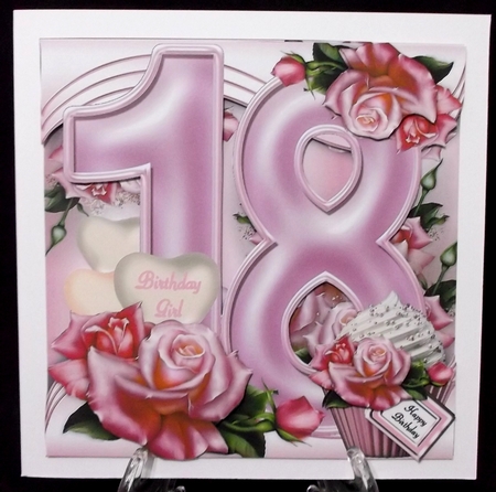 Special Birthday Roses, Cupcakes & Balloons Age 18 by Suzi Cooper