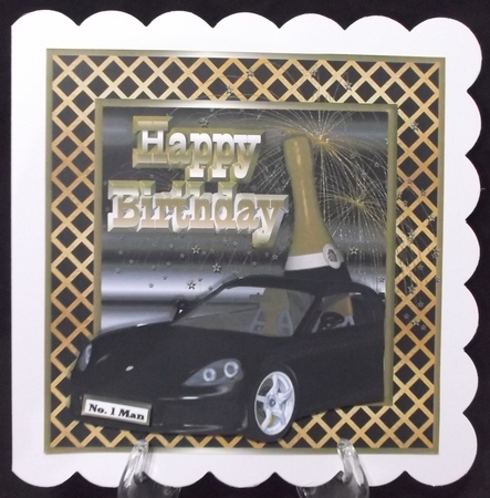 Special Birthdays Sports Car - Large Letters by Suzi Cooper