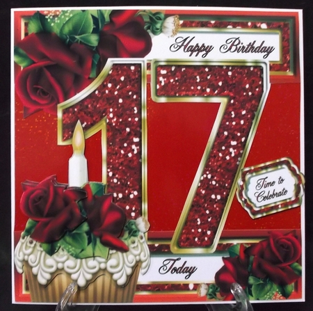 Special Ages Cupcakes and Sparkle - 17 Today by Suzi Cooper