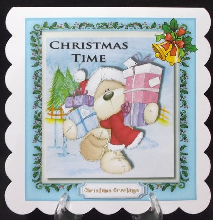 Christmas  Time Teddy 1 by Suzi Cooper