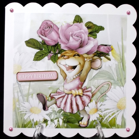 Mrs Mothers Day Mouse 8x8 by Suzi Cooper