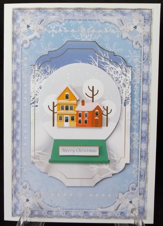 Coming home for Snowglobe Christmas Decoupage Topper by Suzi Cooper