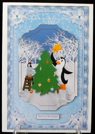 Let it Snow Christmas Decoupage Topper by Suzi Cooper