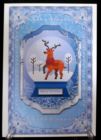Season to be Jolly Snowglobe Decoupage Topper by Suzi Cooper
