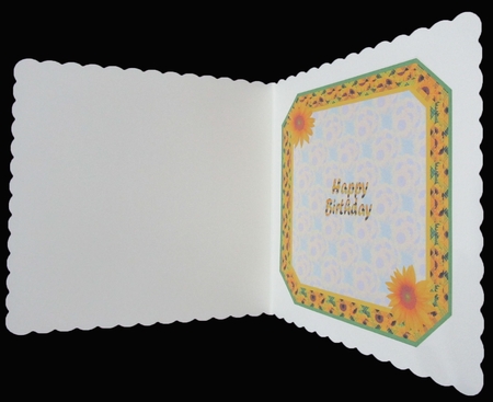 JJ SUNFLOWER 8X8 INSERT HAPPY BIRTHDAY by Suzi Cooper