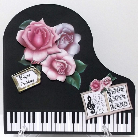 Baby Grand Piano - Black 2 by Suzi Cooper