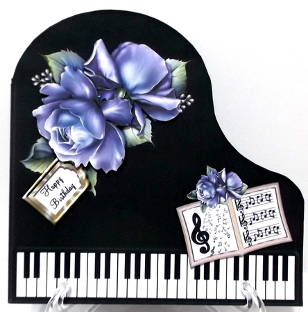 Baby Grand Piano - Black 3 by Suzi Cooper