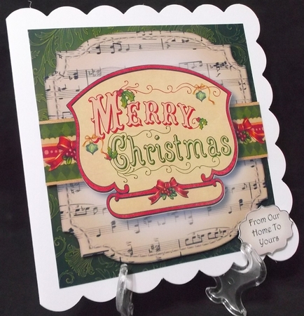 Sheet Music Vintage Christmas - Greetings by Suzi Cooper