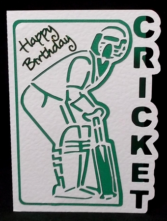 Cricket edge card by Suzi Cooper