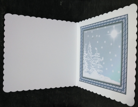 JJ BLUE CHRISTMAS 1 8X8 INSERT BLANK by Suzi Cooper