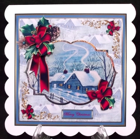 The farmhouse at Christmas by Suzi Cooper