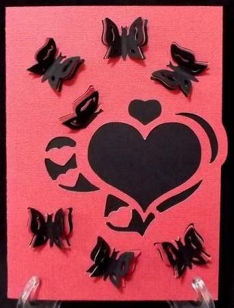 Heart with 3D Butterflies Card by Suzi Cooper