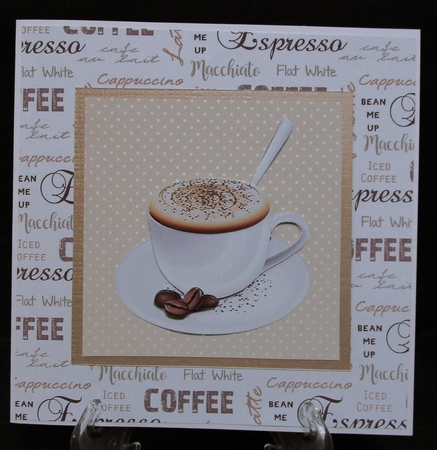 Coffee Word Art - A4 Background Sheet by Suzi Cooper