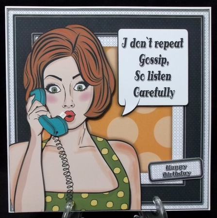 Hot Gossip 8x8 3 page Decoupage Mini Kit  by Suzi Cooper