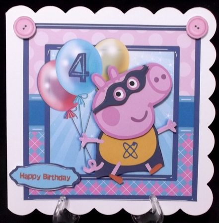 Peppa Pig Card Front 4 by Suzi Cooper