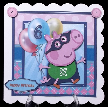 Peppa Pig Card Front 6 by Suzi Cooper