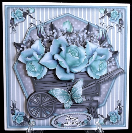 Turquoise Rose Barrow Mini Kit by Suzi Cooper