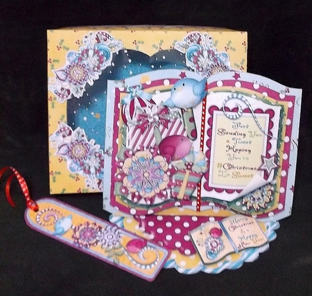 Seasons Tweetings - Open Book Easel Card & Box Kit by Suzi Cooper