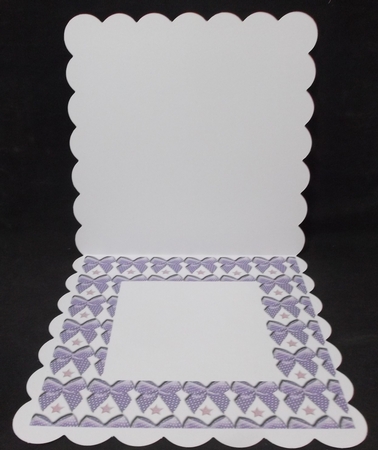 Purple bows and stars background sheet by Suzi Cooper