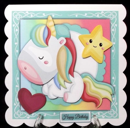 Gorgeous Sleeping Unicorn 8x8 Mini Kit by Suzi Cooper