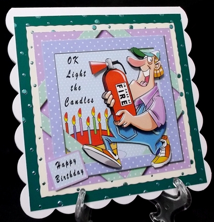 OK Light The Candles - Decoupage by Suzi Cooper