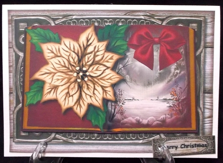 Christmas Book & Poinsettias 2 by Suzi Cooper