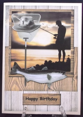 Male Card Gone Fishing 3 by Suzi Cooper