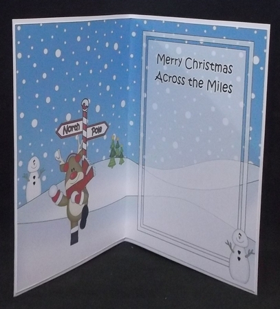 5 x 7 matching insert - Merry Christmas Across the Miles with Robert by Suzi Cooper