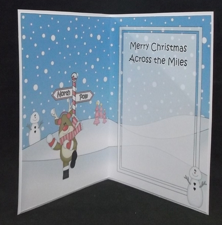 5 x 7 matching insert - Merry Christmas Across the Miles with Robert by Suzi Cooper