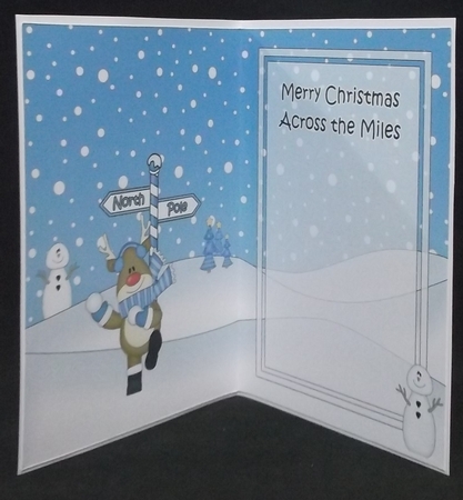 5 x 7 matching insert - Merry Christmas Across the Miles with Robert by Suzi Cooper