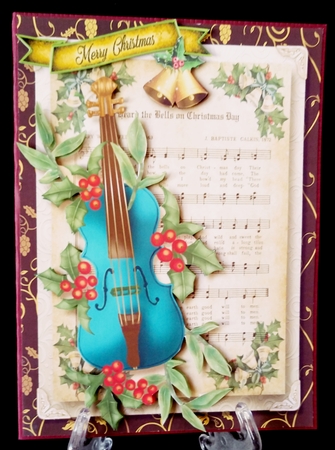 Christmas Melody Card Front Bumper Kit by Suzi Cooper