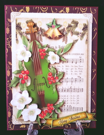 Christmas Melody Card Front Bumper Kit by Suzi Cooper