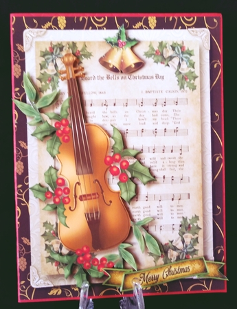 Christmas Melody Card Front Bumper Kit by Suzi Cooper