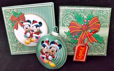 3D Bauble Card And Gift Box Mickey Kit 5 by Suzi Cooper