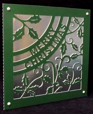 Merry Christmas with Holly Card by Suzi Cooper