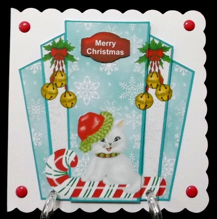 Art Deco Christmas Cat by Suzi Cooper