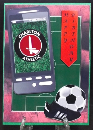 Football  Phone Card for Charlton Athletic Fan by Suzi Cooper