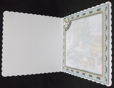 JJ THE CHRISTMAS POTTING SHED 8X8 INSERT BLANK by Suzi Cooper