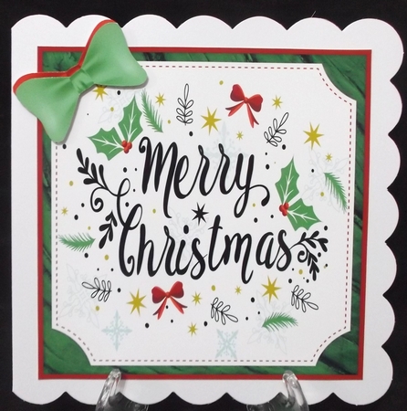 Merry Christmas 8x8 Cardfront & Embellishments by Suzi Cooper