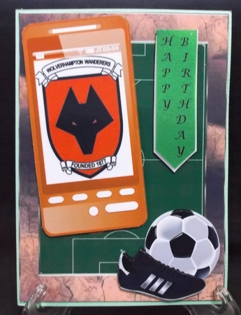 Football Phone Card for Wolverhampton Fan by Suzi Cooper