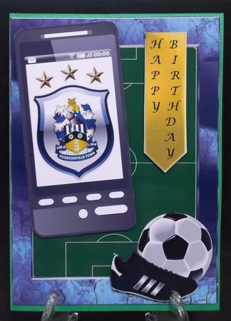 Football  Phone Card for Huddersfield Town Fan by Suzi Cooper